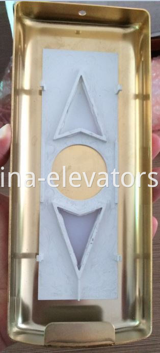 Golden Faceplate for OTIS Elevator Direction Indicator